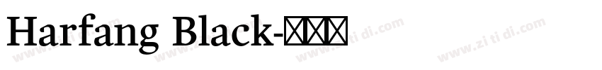 Harfang Black字体转换